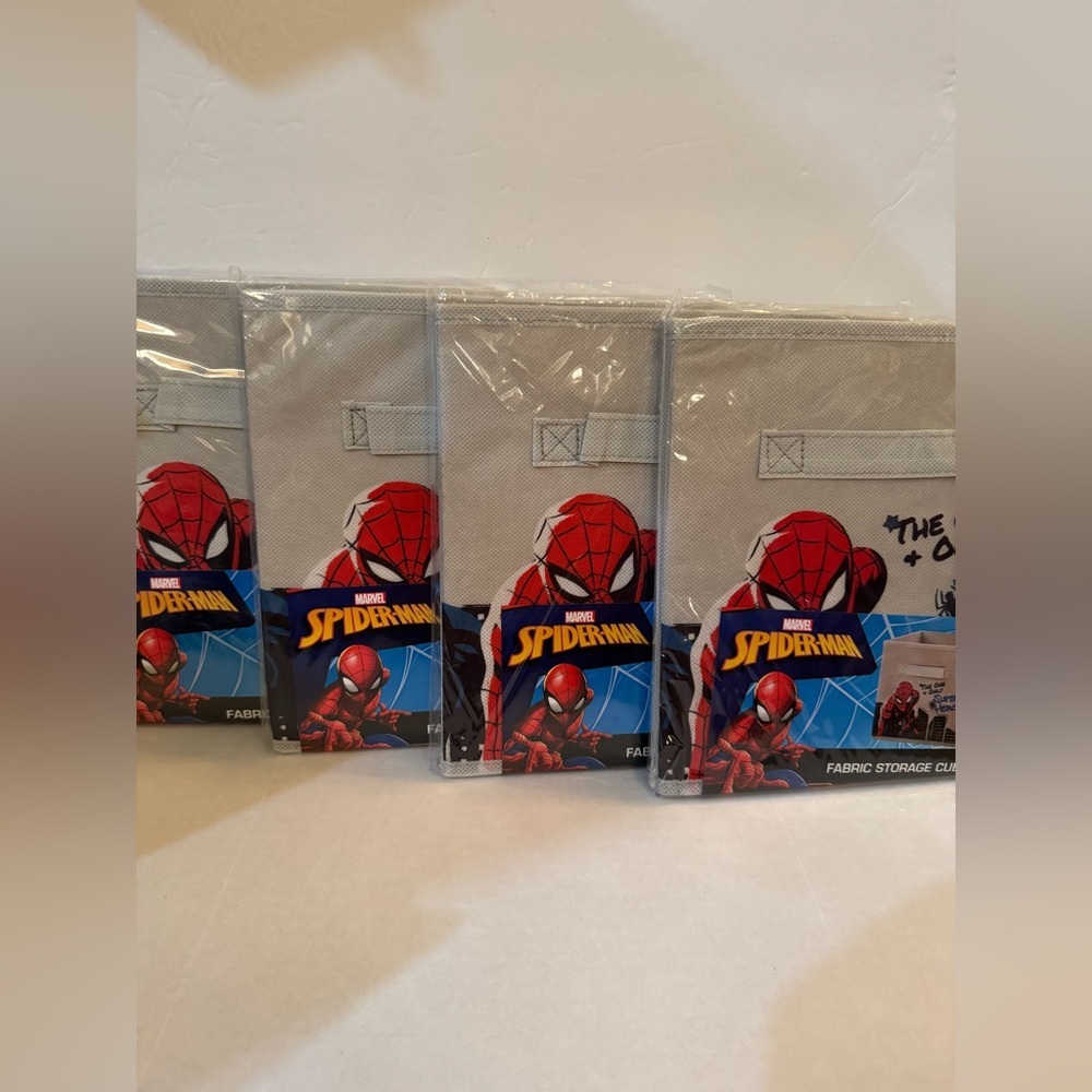 4 Marvel Spider-man “The One & Only Super Hero” Fabric Storage Cube